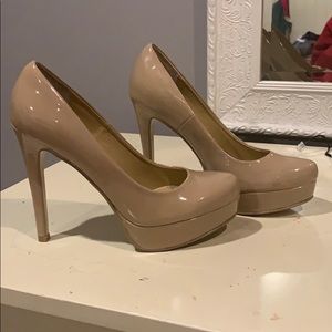 Tan stilettos